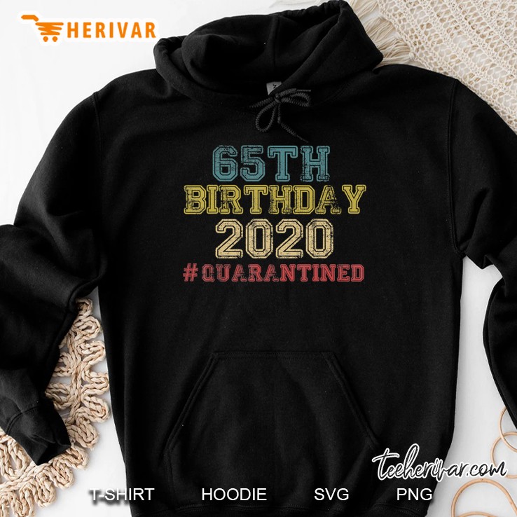 65 Years Old Quarantined 2020 - Awesome Sine 1955 Gifts Hoodie