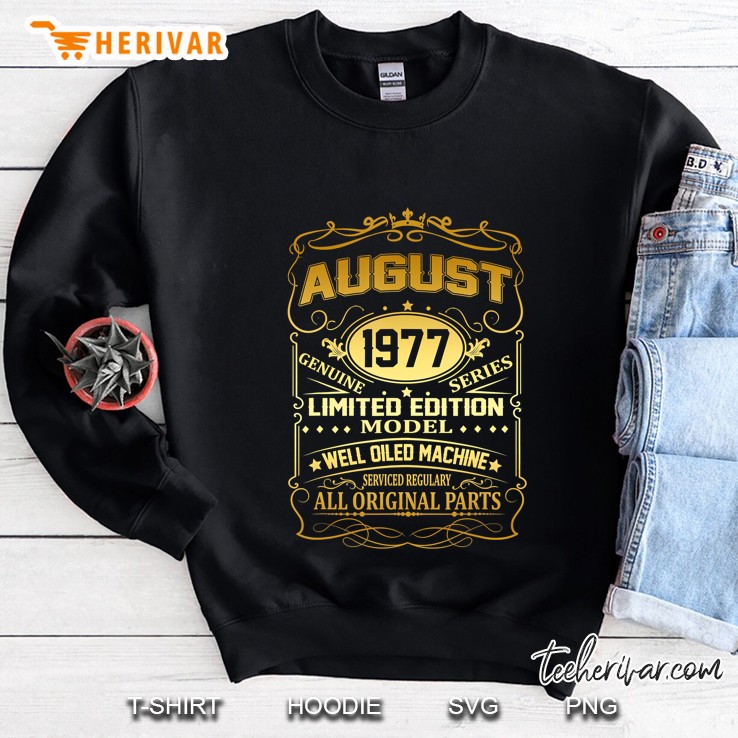 August 1977 Vintage 42Nd Birthday 42 Years Old Gif Sweatshirt
