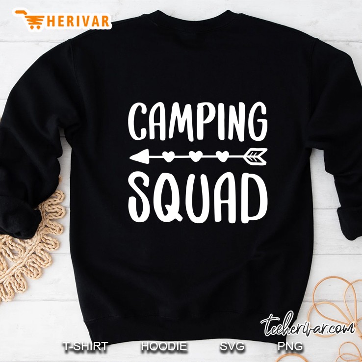 Camping Squad Happy Camper Gif Sweatshirt