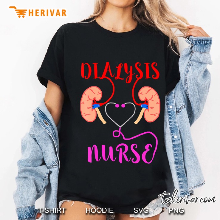 Dialysis Nurse Nephrology Kidney Disease Failure Nursing Ladies Tee