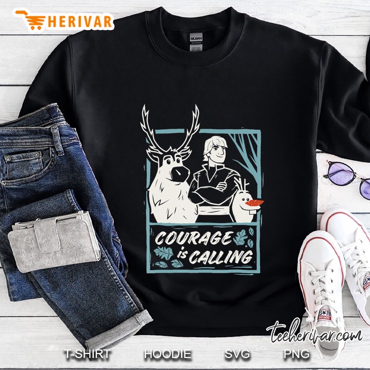 Frozen 2 Sven Kristoff Olaf Trio Courage Is Calling Sweatshirt