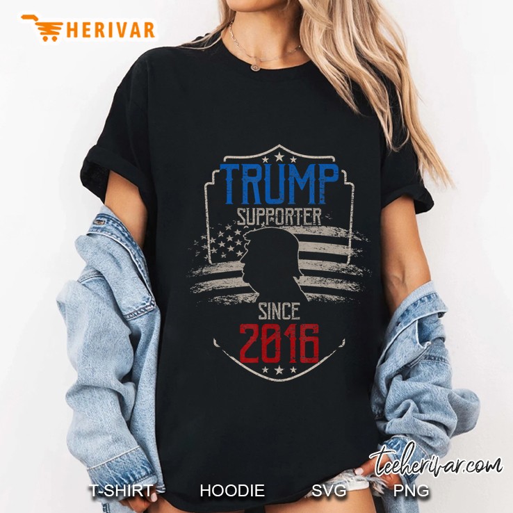 Donald Trump Supporter Since 2016 - Patriotic Election 2020 Ver2 Ladies Tee