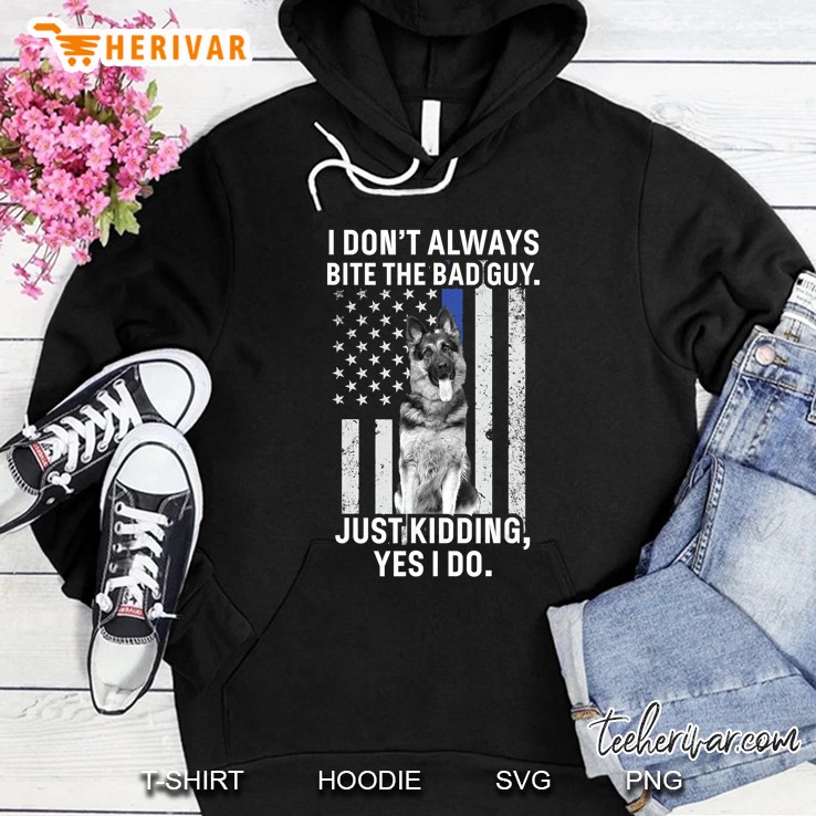 Funny K-9 German Shepherd Quote Police Thin Blue Line Mugs