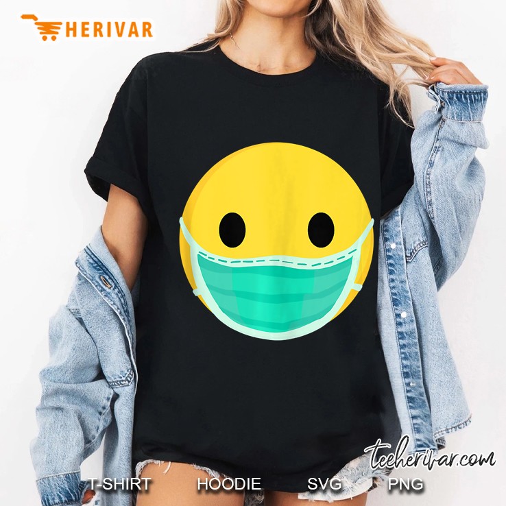 Funny Quarantine Emoji Funny Social Distancing Emoji Hoodie