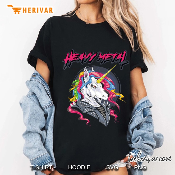 Heavy Metal Unicorn Rock Guitarist Guitar Biker Concert Gift Hoodie