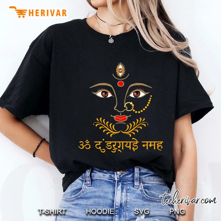 Hindu Goddess Durga Premium With Sanskrit Mantra Hoodie