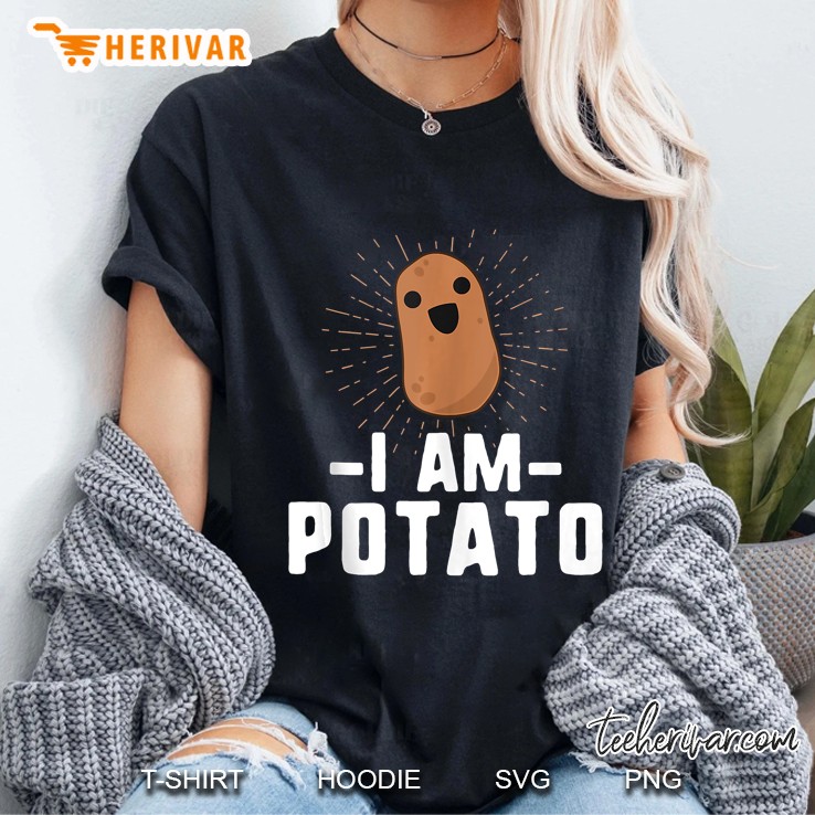 I Am Potato Funny Potato Shirt Vegetable Food Humor Tank Top Ladies Tee