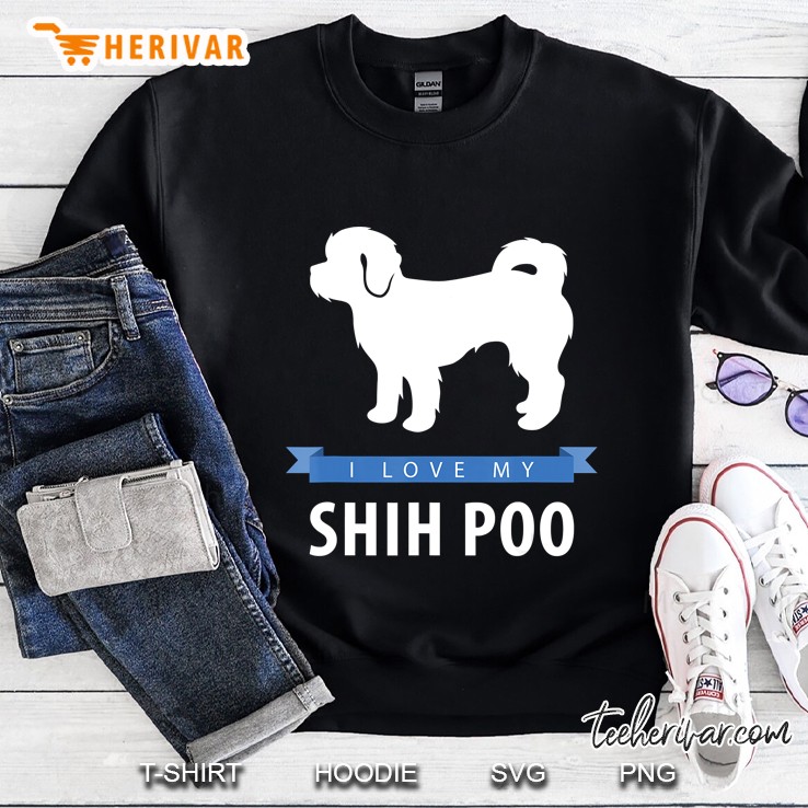 I Love My Shih Poo Shirt Mugs