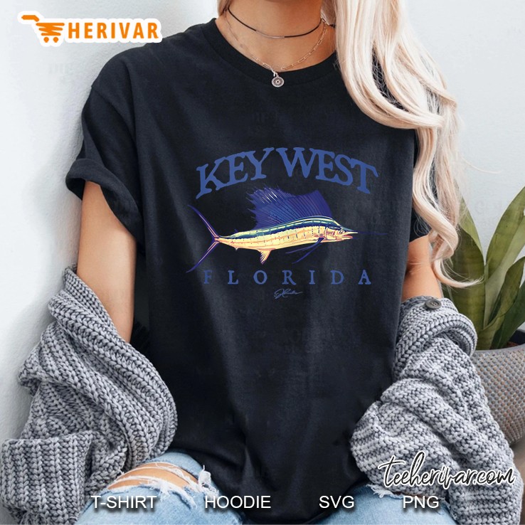 Jcombs Key West, Fl, Vintage Sailfish Tank Top Ladies Tee