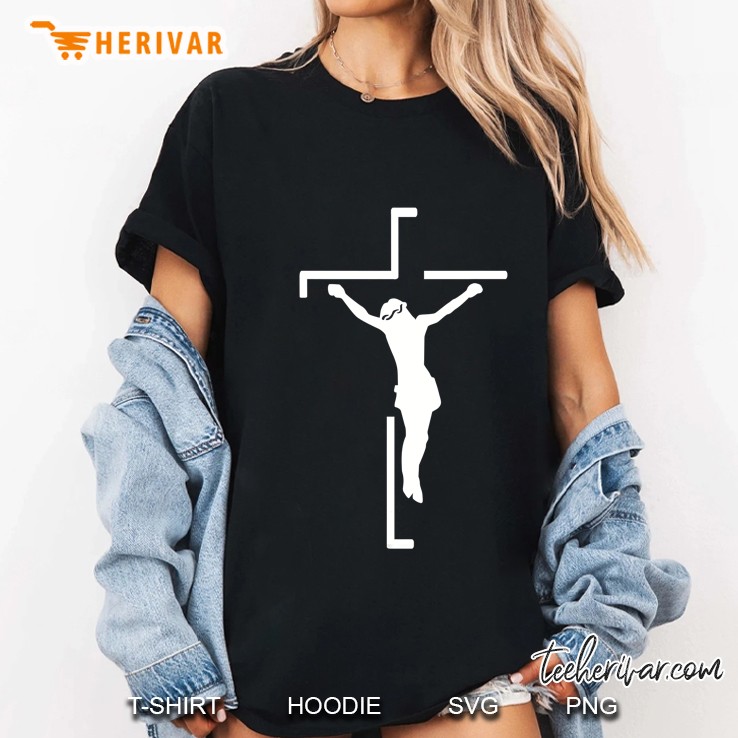 Jesus On Cross Ladies Tee