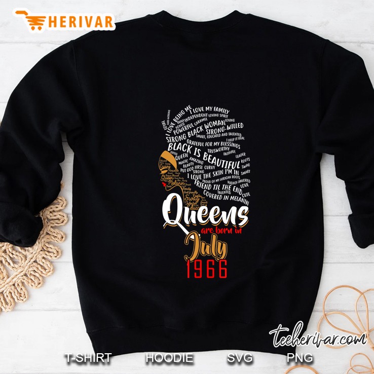 Queens Are Born In July 1966 54Th Birthday Cute Gift Sweatshirt