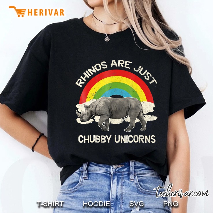 Rhinos Are Just Unicorns Rhino Tee Shirts Gifts Ladies Tee