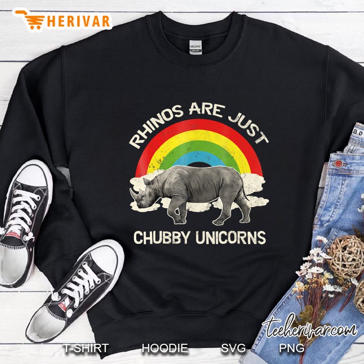Rhinos Are Just Unicorns Rhino Tee Shirts Gifts Sweatshirt