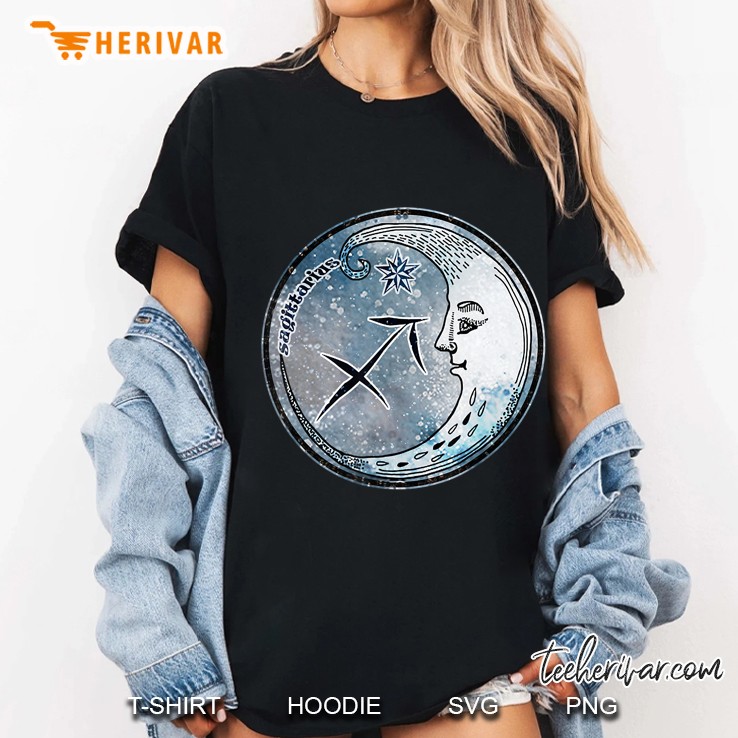 Sagittarius Moon Sign Astrology Boho Hippie Zodiac Symbol Hoodie