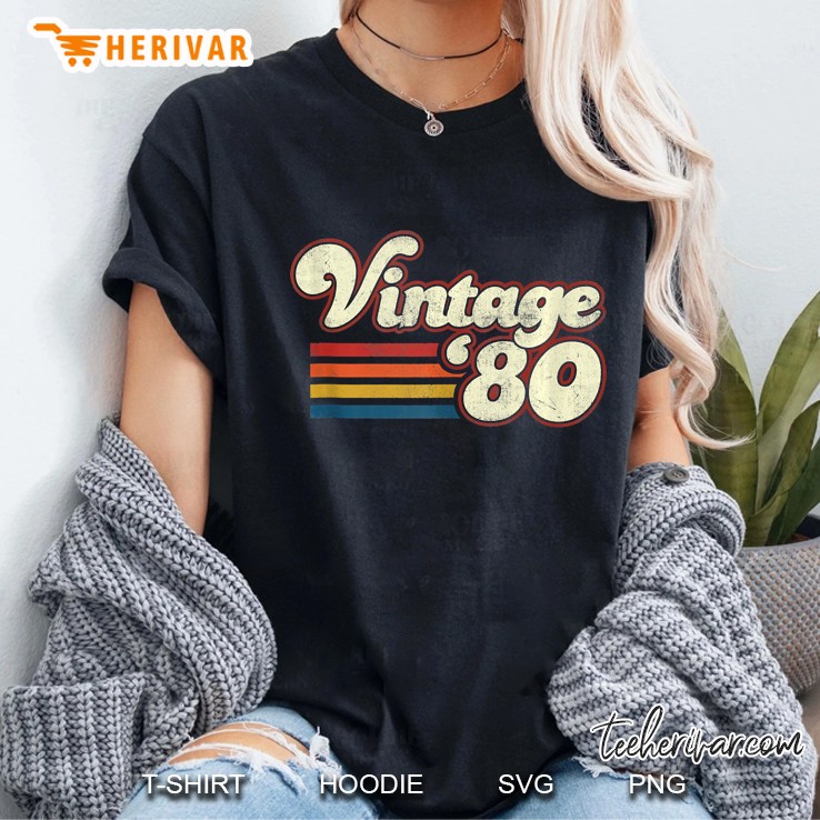 Vintage 1980 40Th Birthday Top Ladies Tee