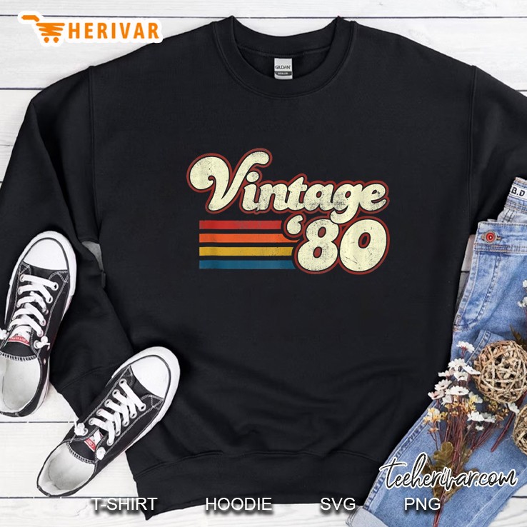 Vintage 1980 40Th Birthday Top Sweatshirt