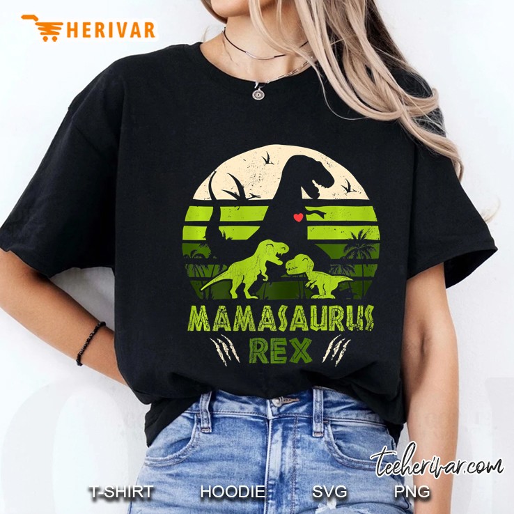 Womens Dinosaur Shirt Mamasaurus Tshirt - Rex Lover Boy Family Ladies Tee