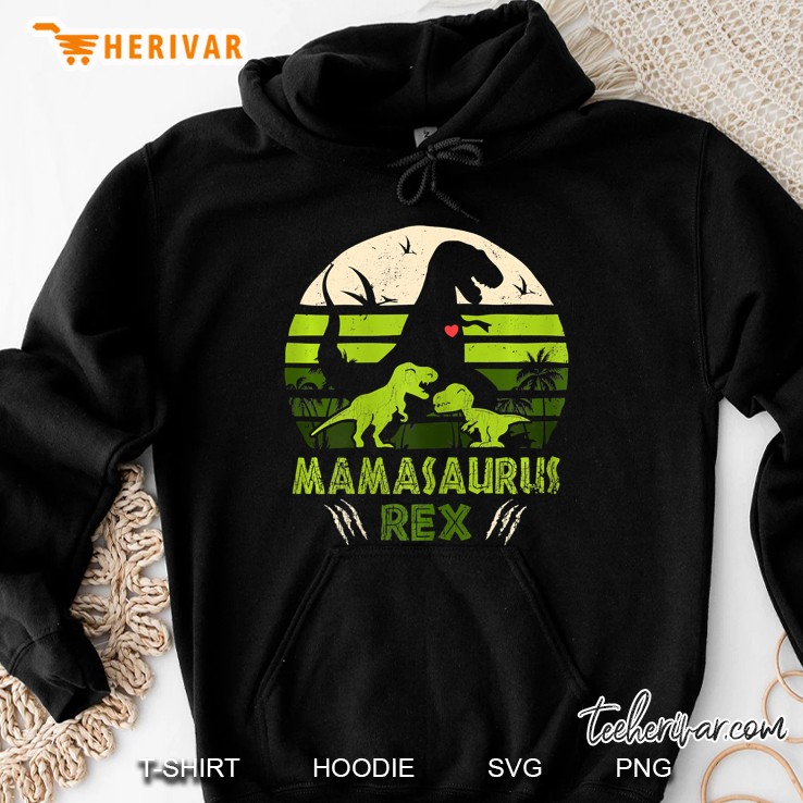 Womens Dinosaur Shirt Mamasaurus Tshirt - Rex Lover Boy Family Hoodie