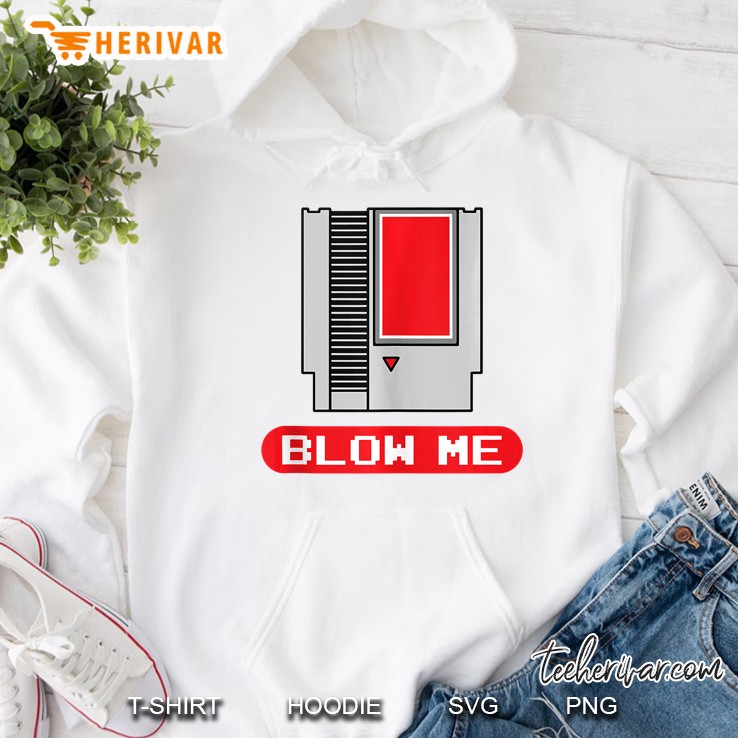 Blow Me Cartridge Retro Gamer Birthday Gift Old School Gamer Tank Top Mugs