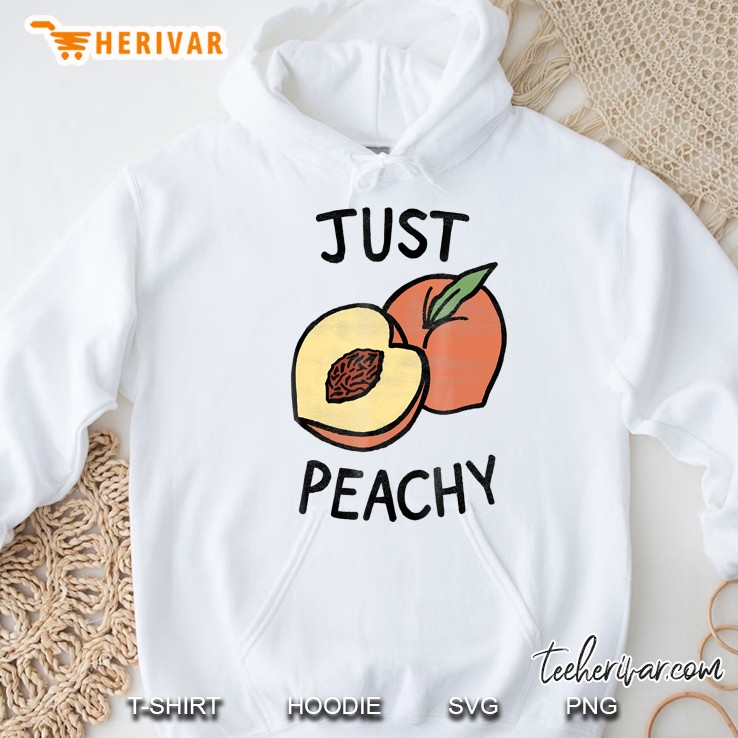 Cute Graphic S For Women Girls - Just Peachy Hoodie