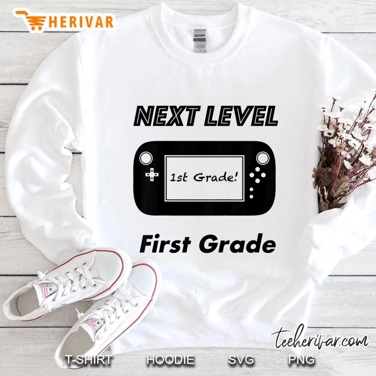 Kids Back To School Video Game Next Level First Grade Sweatshirt