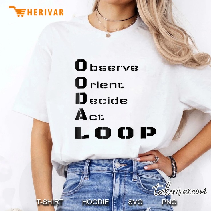 Ooda Loop, Military Method Of Decision Making 11B Ladies Tee
