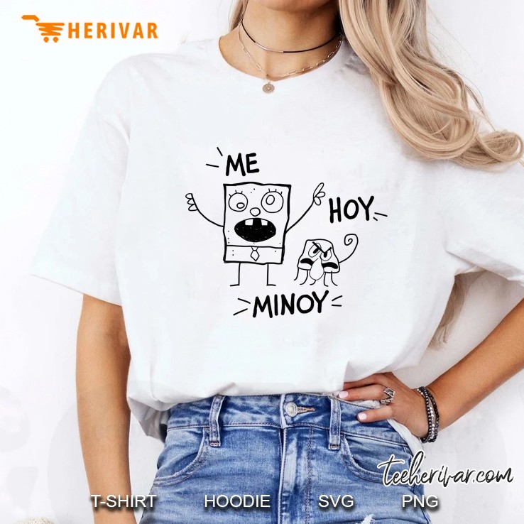 Spongebob Squarepants Me Hoy Minoy Outline Sketch Premium Hoodie