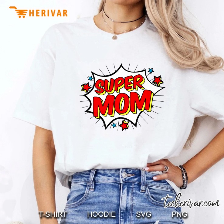 Superhero Super Mom Matching Family Hero Shirts Hoodie