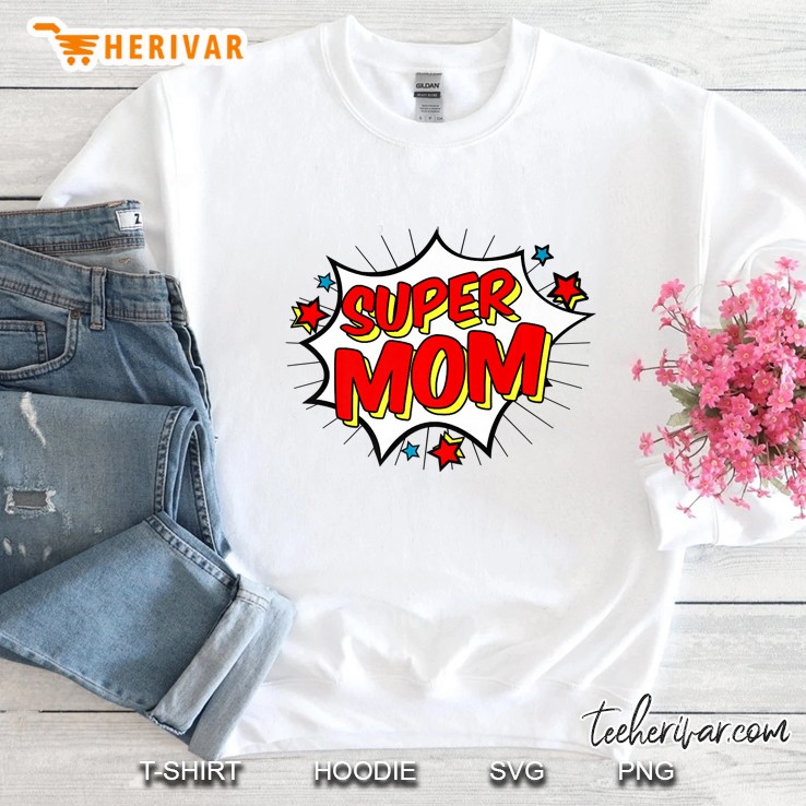 Superhero Super Mom Matching Family Hero Shirts Mugs