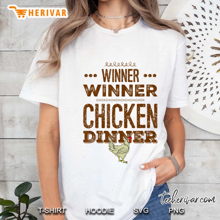 Winner Chicken Dinner Cool Cook Chef Heather Orange Ladies Tee