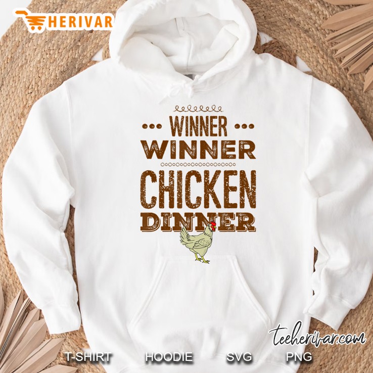 Winner Chicken Dinner Cool Cook Chef Heather Orange Hoodie