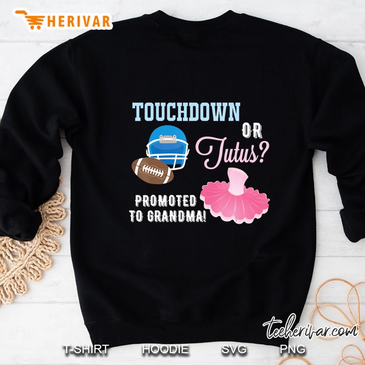 Gender Reveal Touchdown Or Tutus Promoted To Grandma Mugs