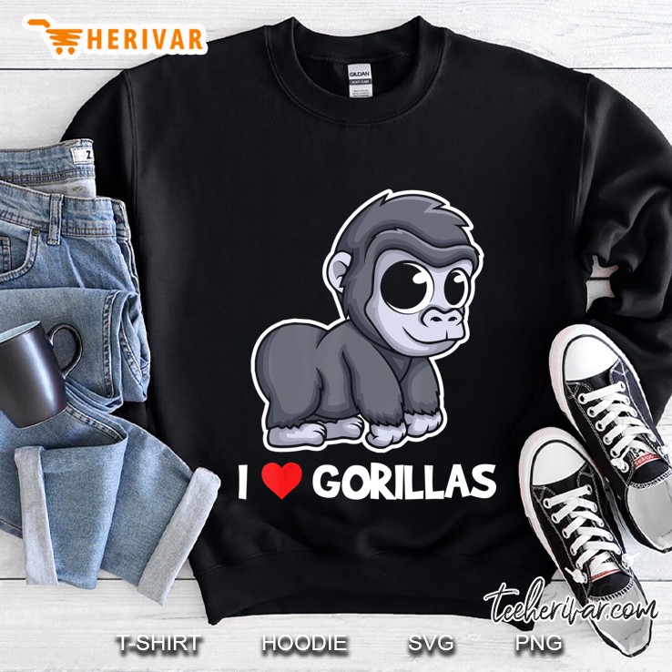 Gorilla Tshirt - I Love My Gorilla Sweatshirt