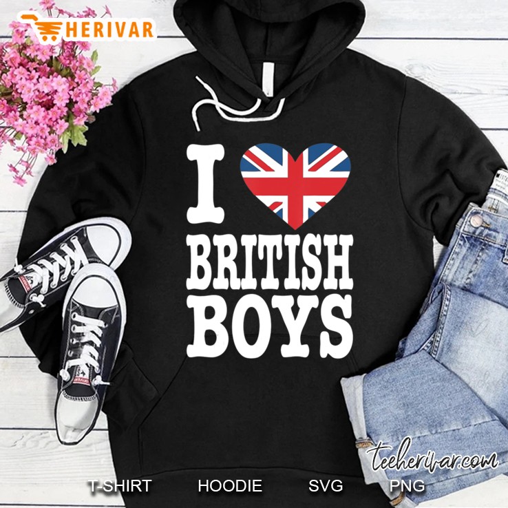 I Love British Boys Tshirt Union Jack Tee British Flag Hoodie