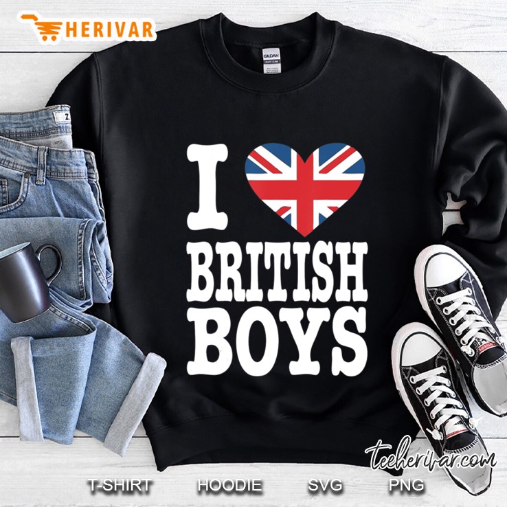I Love British Boys Tshirt Union Jack Tee British Flag Sweatshirt