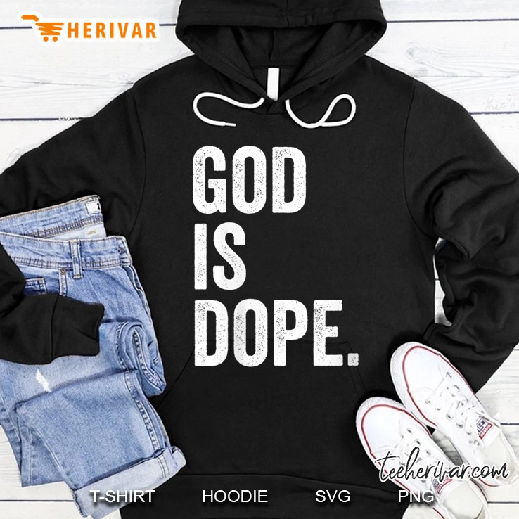 Womens God Is Dope V-Neck Mugs