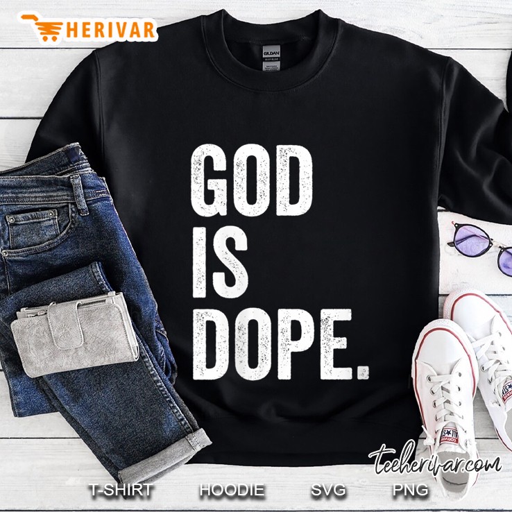 Womens God Is Dope V-Neck Mugs