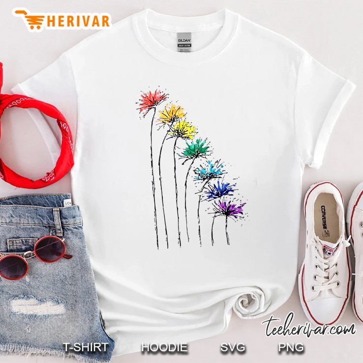 Flower Colorful Lgbt Shirt