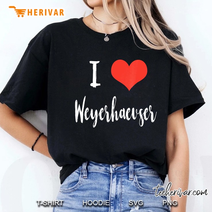 I Love Weyerhaeuser Ladies Tee