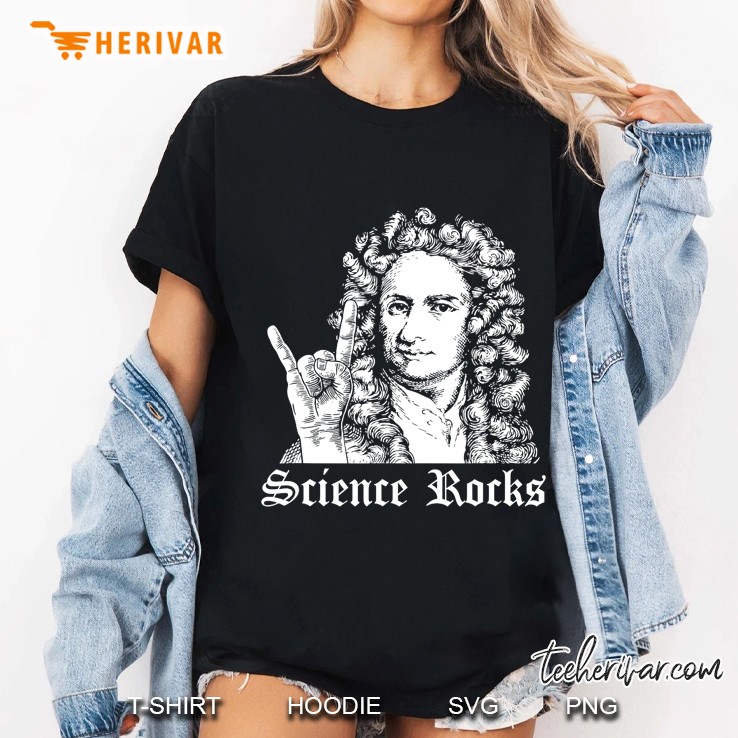 Isaac Newton Science Rocks Ladies Tee