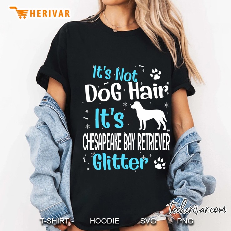 It's Not Dog Hair It's Chesapeake Bay Retriever Glitter Hoodie