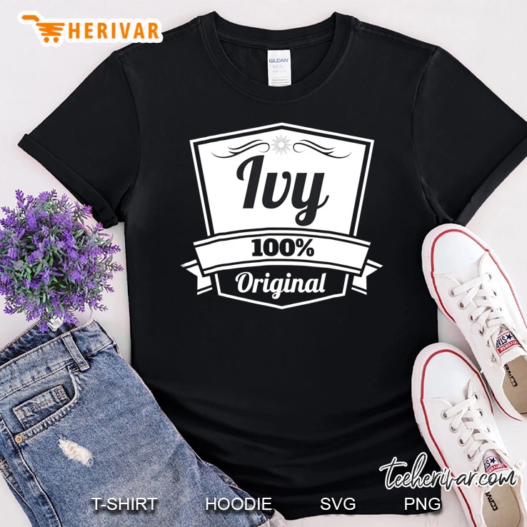 Ivy Gif Ivy Personalized Name Birthday Shirt