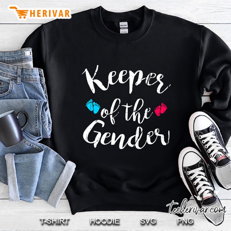 Keeper Of Gender Reveal Baby Announcement Party Sweatshirt