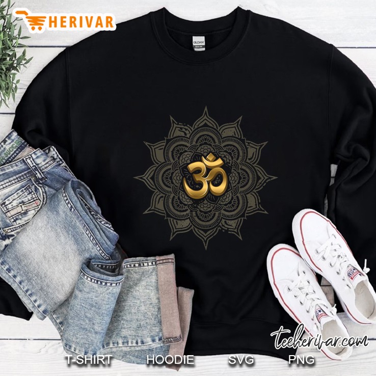 Lotus With Om Symbol Yoga Sweatshirt