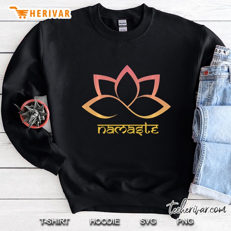 Yoga Spiris Namaste Lotus Flower Meditation Sweatshirt