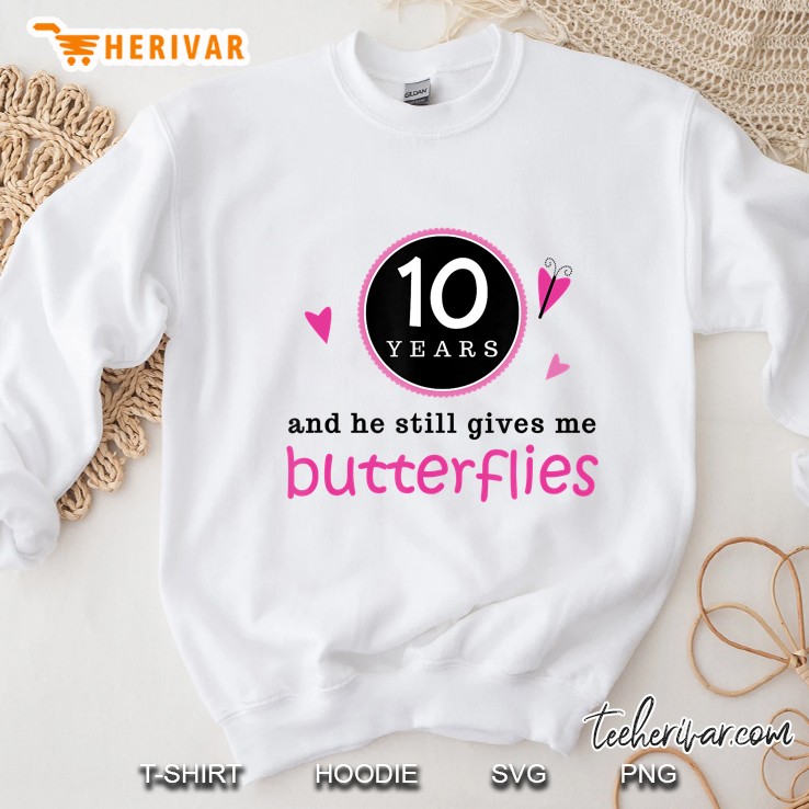 10Th Anniversary 10 Year Couples Sweatshirt