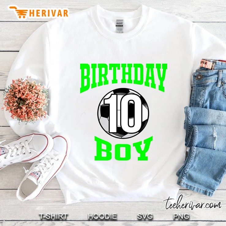 10Th Birthday Boy Shirt - Soccer T- Shirt 10 Years Old Kid Mugs