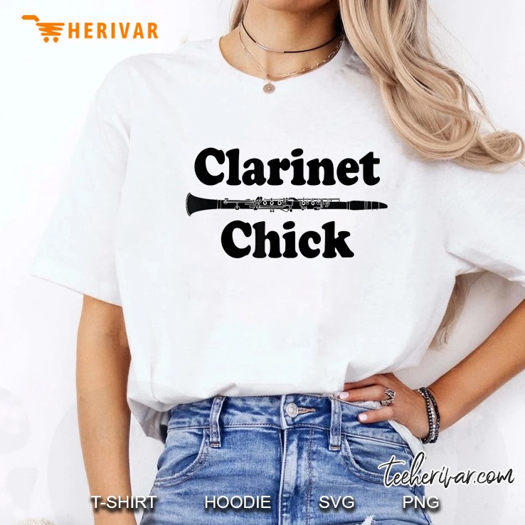 Clarinet Chick Music Clarinetist Marching Band Hoodie