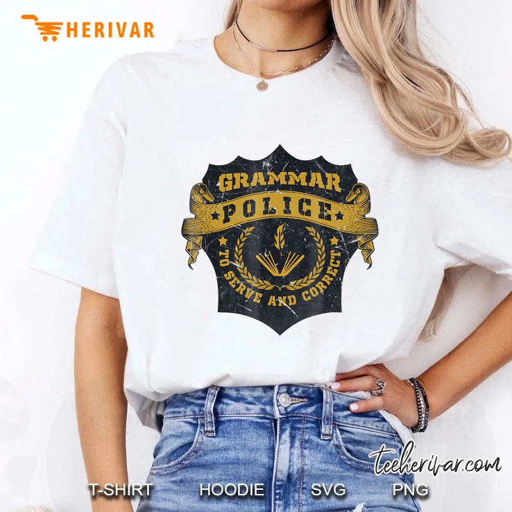 Funny Grammar Police English Teacher Ladies Tee