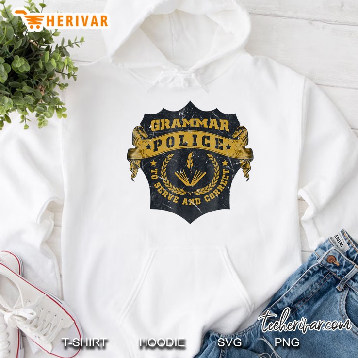 Funny Grammar Police English Teacher Hoodie